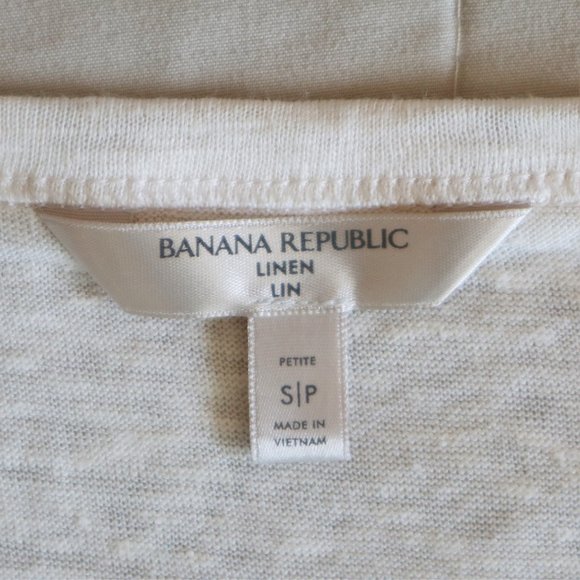Banana Republic Cream Linen Tank Top NWOT - Picture 5 of 6